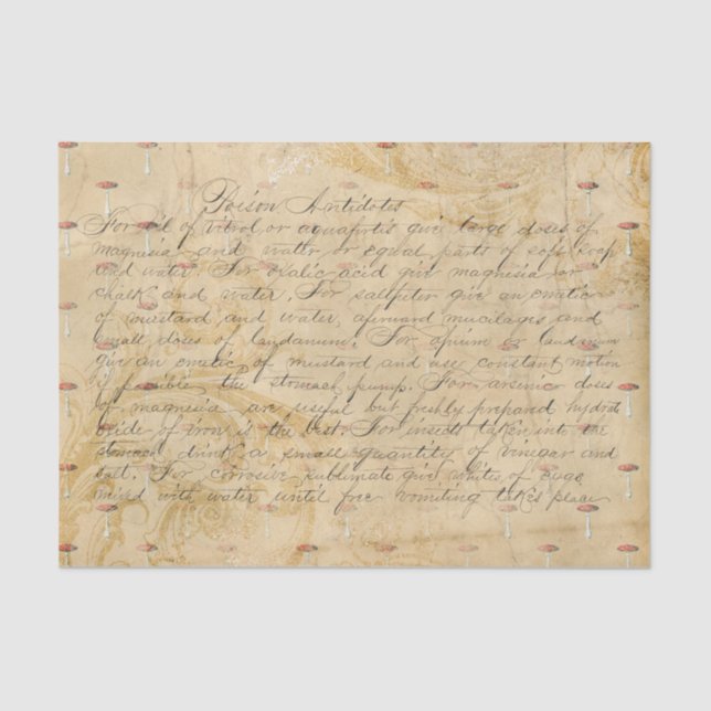 Script Decoupage Paper Antique Style (Front)