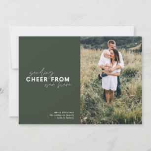 script distance photo holiday Christmas Card