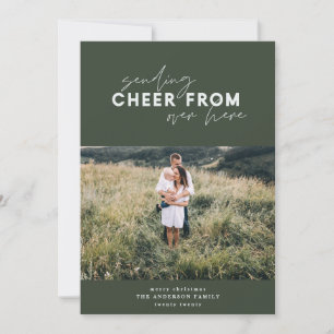 script distance photo holiday Christmas Card