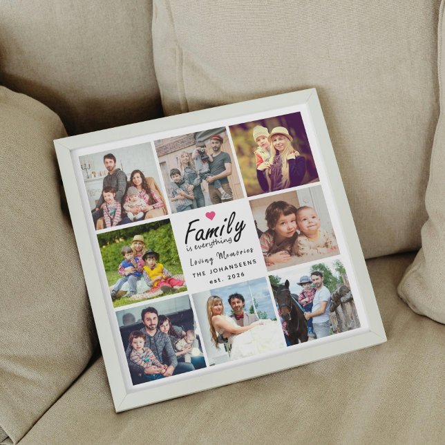 Script Family is Everything Photo Collage Keepsake Poster (Creator Uploaded)