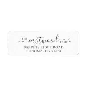 Script Family Name Return Address
