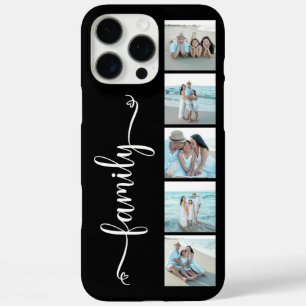 Script Family Photo Black iPhone 16 Pro Max Case