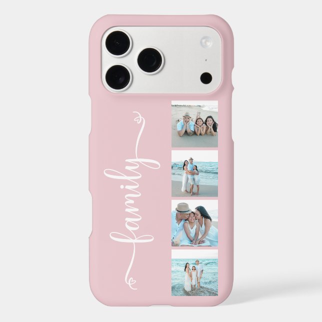 Script Family Photo Blush Pink (Back)