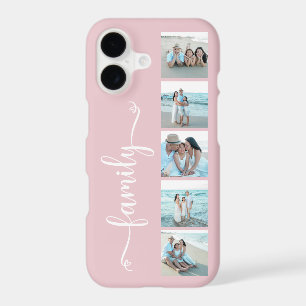 Script Family Photo Blush Pink