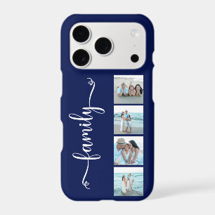 Script Family Photo Navy Blue