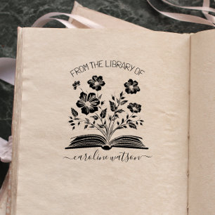 Script Floral Book from the library of Rubber Stamp