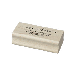 Script Font Hand written Signature Rubber Stamp