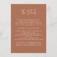 Script Font Modern Wedding Copper Colour Block