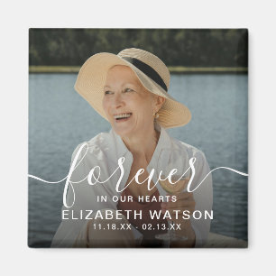 Script Forever Missed' Photo Memorial  Magnet