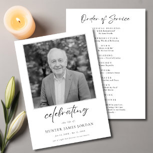 Script Funeral Memorial Order Of Service Cheap Programme