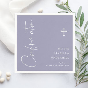 Script Girls Confirmation Napkin