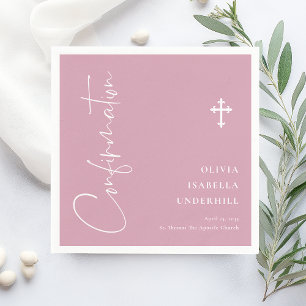 Script Girls Confirmation  Napkin