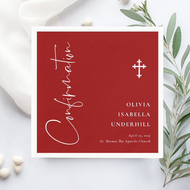 Script Girls Confirmation  Napkin (Creator Uploaded)