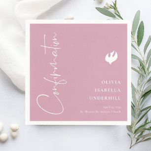 Script Girls Confirmation Napkin