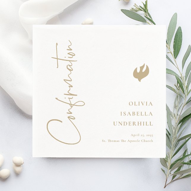 Script Girls Confirmation  Napkin (Creator Uploaded)