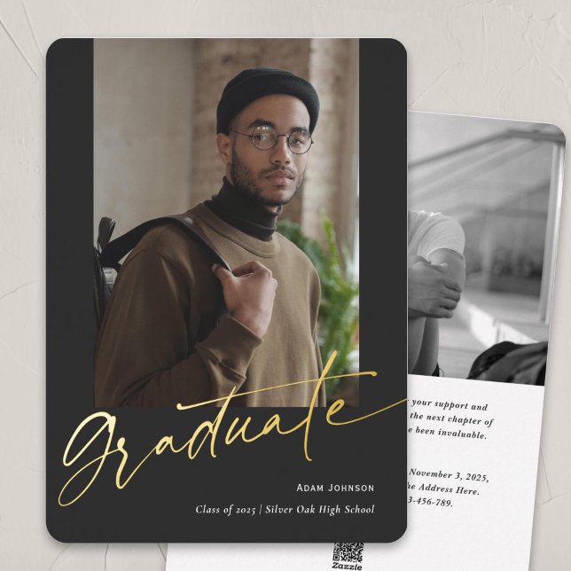Script gold class 2024 graduation announcement  (Creator Uploaded)