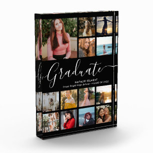 Script Graduate Collage Graduation Photo Block