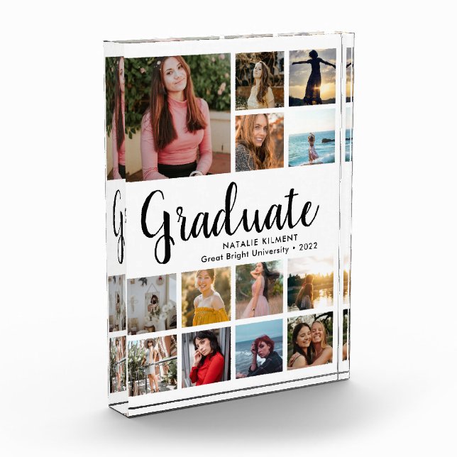Script Graduate Collage Graduation Photo Block (Left)
