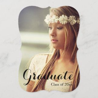 Script graduate graduation party invitation