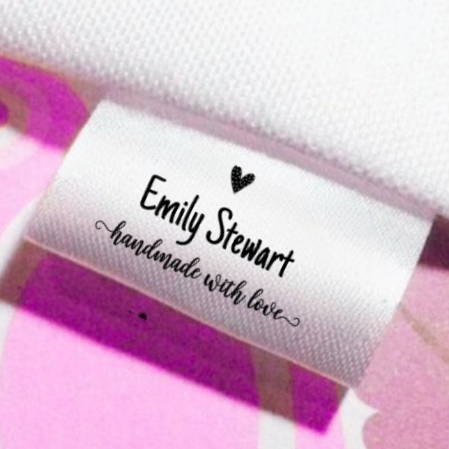 Script handmade with love custom ribbons satin ribbon (Creator Uploaded)
