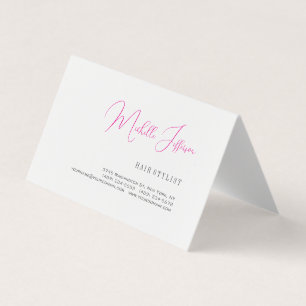 Script Handwriting Trendy Business Profile Card