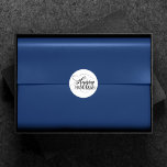 Script Hanukkah Black White Modern Fancy Hand Seal<br><div class="desc">Minimal classic black Bar/Bat Mitzvah and Hanukkah modern Star of David against a solid background creates an elegant,  sophisticated design. For other coordinating colours or matching products,  visit JustFharryn @ Zazzle.com or contact the designer,  c/o Fharryn@yahoo.com  All rights reserved. #zazzlemade #christmasdecor</div>
