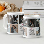 Script Happily Ever After Pink Heart Photo Collage Coffee Mug<br><div class="desc">Sip your morning coffee with a smile using the "Script Happily Ever After Pink Heart Photo Collage Coffee Mug" from Zazzle! Featuring the elegant script 'Happily Ever After' with a charming hot pink heart and personalised names of the bride and groom and wedding date, this mug is a heartfelt keepsake....</div>