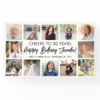 Script Happy Birthday Modern Photo Collage Party