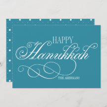 Script Happy Hanukkah Holiday Card