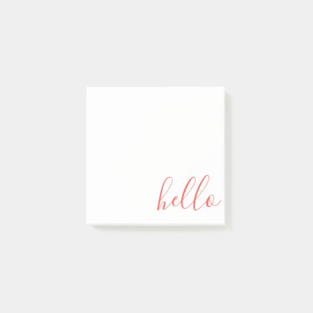 Script Hello Post-it Notes (Front)