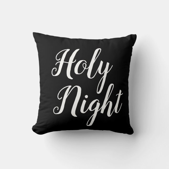 script HOLY NIGHT | Cushion (Front)
