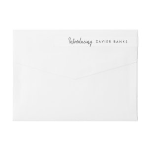 Script Introducing Baby Wrap Around Label
