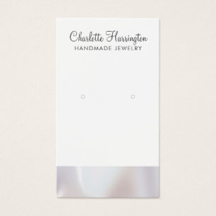 Script Iridescent Pearl Edge Earring Jewellery