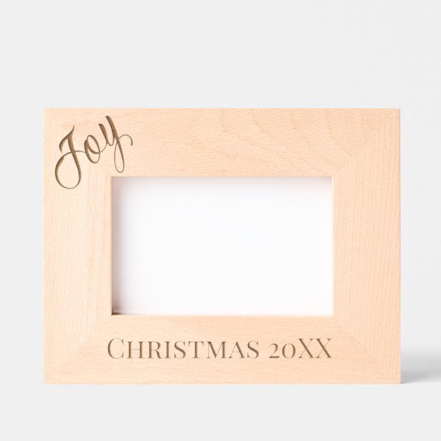 SCRIPT JOY, DATED CHRISTMAS PICTURE ETCHED FRAMES (Front)