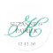 Script K Monogram Labels (Emerald / Black)