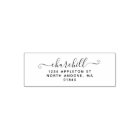 Script Last Name Modern Minimalist Return Address