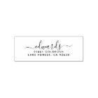 Script Last Name Modern Minimalist Return Address