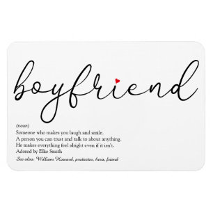 Script Love Heart Boyfriend Definition Magnet