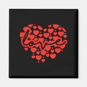 Script Love Heart Of Hearts Valentine's Day  Magnet