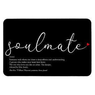 Script Love Heart Soulmate Definition Magnet