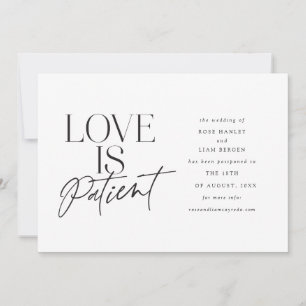 Script Love Wedding Postponed Change the Date Announcement