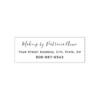 Script Makeup Studio Name Return Address Phone