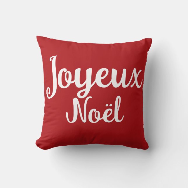 Script  Merry Christmas  Cushion (Front)