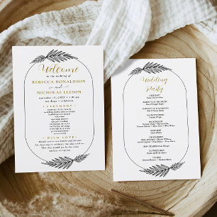 Script Minimal Wedding Program
