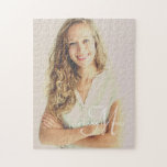 Script Monogram Class Year Custom Photo Graduation Jigsaw Puzzle<br><div class="desc">Design is composed of multilayer monogram. Add a custom photo and class year. Filter has been applied.

Available here:
http://www.zazzle.com/store/selectpartysupplies</div>