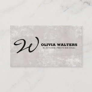 Script Monogram   Simple Appointment Card