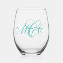 Script Monogram Three Initial