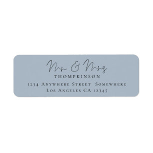 Script Mr and Mrs Dusty Blue  Return Name Address
