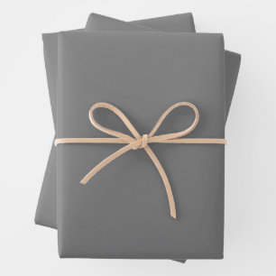 Script Name Graduation Cap Class Year Grey Wrapping Paper Sheet