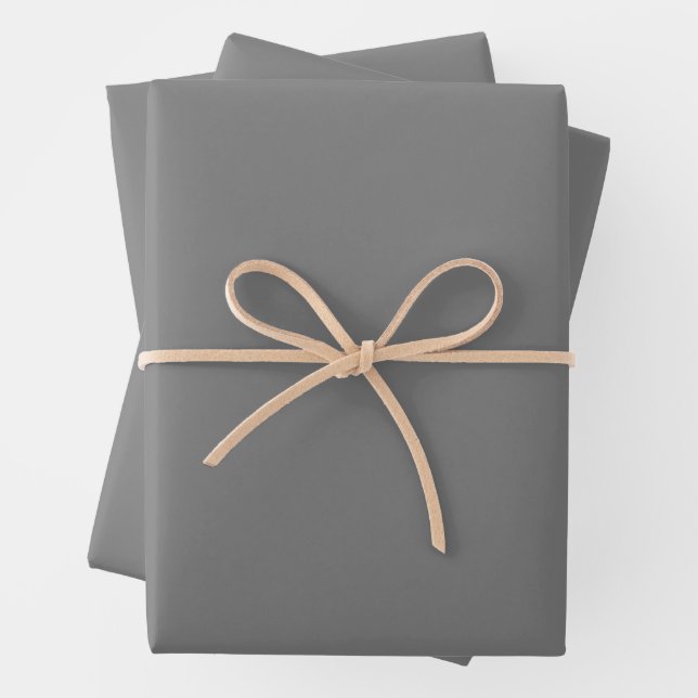 Script Name Graduation Cap Class Year Grey Wrapping Paper Sheet (In situ)